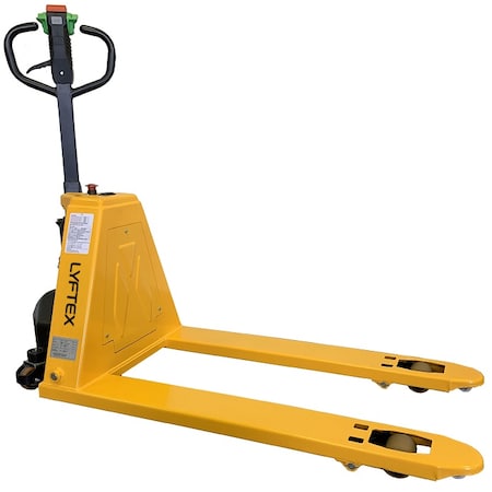 Lyftex SEMI ELECTRIC PALLET JACK, 21"x45", CAP: 3000 LBS, 48V Li-ion BAT. LXE30S-2145